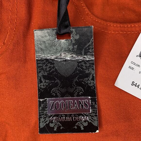 ZCO Pants Juniors NWT Low Rise 5 Working Pockets Rusty Orange Size 5 - Picture 9 of 10